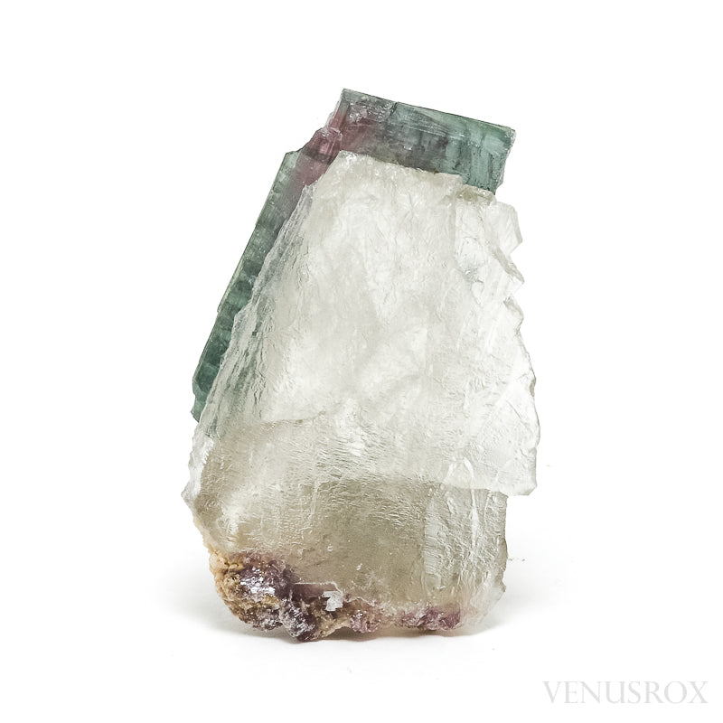 Clear Quartz with Watermelon Tourmaline & Lepidolite Natural Crystal from Brazil | Venusrox