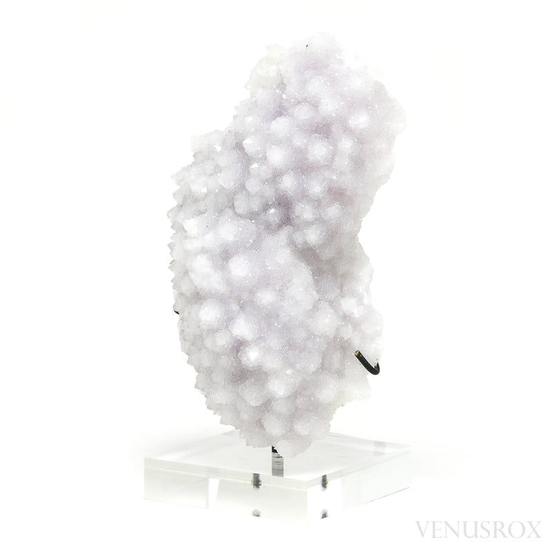 Amethyst with Clear Quartz Druzy Natural Cluster from Mexico mounted on bespoke stand | Venusrox