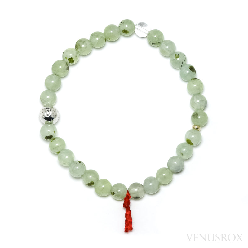 Prehnite with Epidote Bracelet from Mali | Venusrox