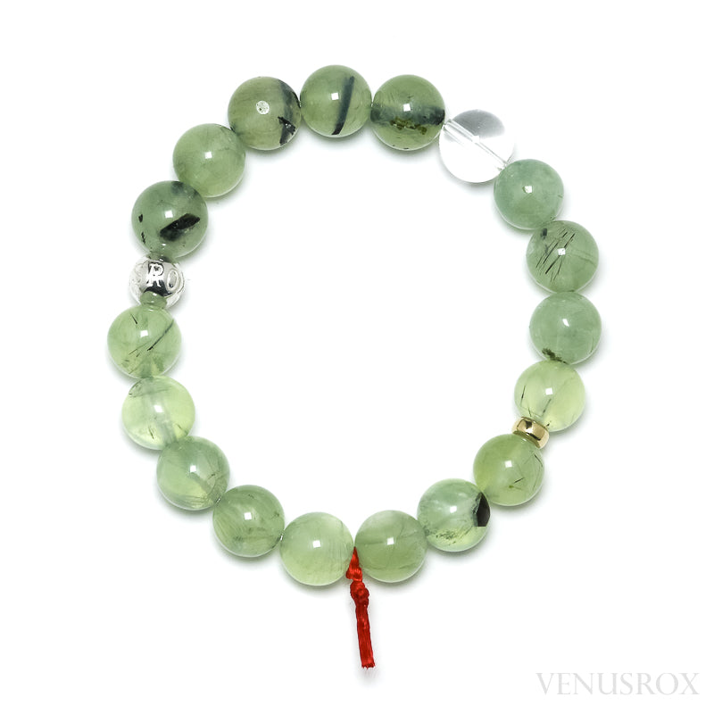 Prehnite with Epidote Bracelet from Mali | Venusrox