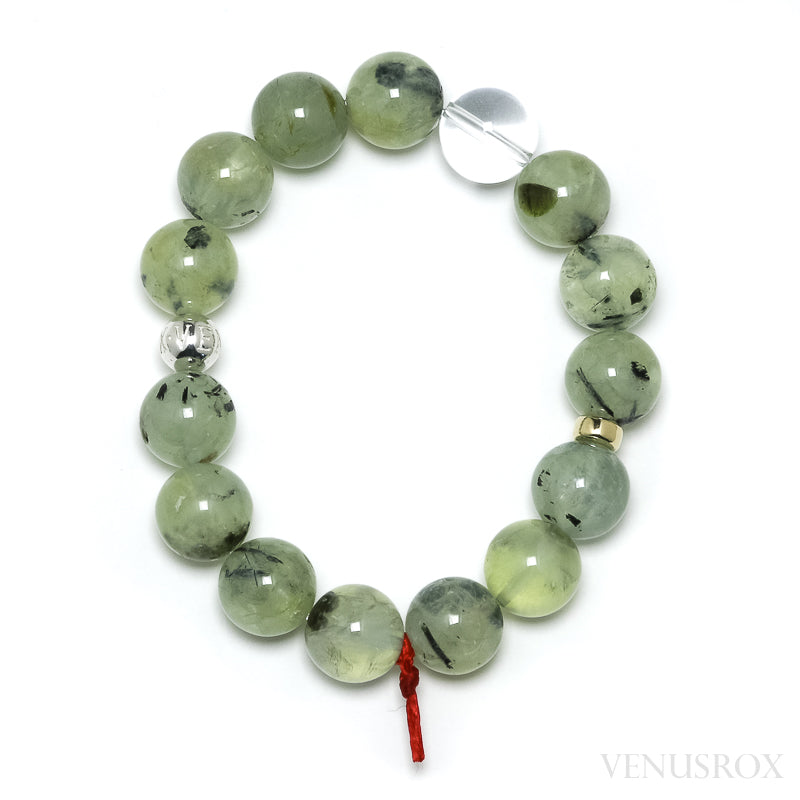 Prehnite with Epidote Bracelet from Mali | Venusrox