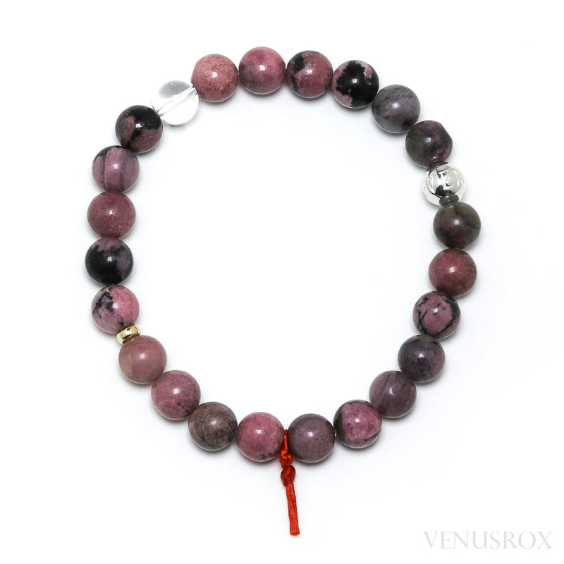 Rhodonite Bead Bracelet from Madagascar | Venusrox