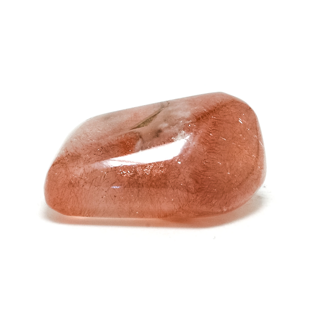 Strawberry Quartz Part Polished Crystal from the Shymkent Region, Kazakhstan | Venusrox