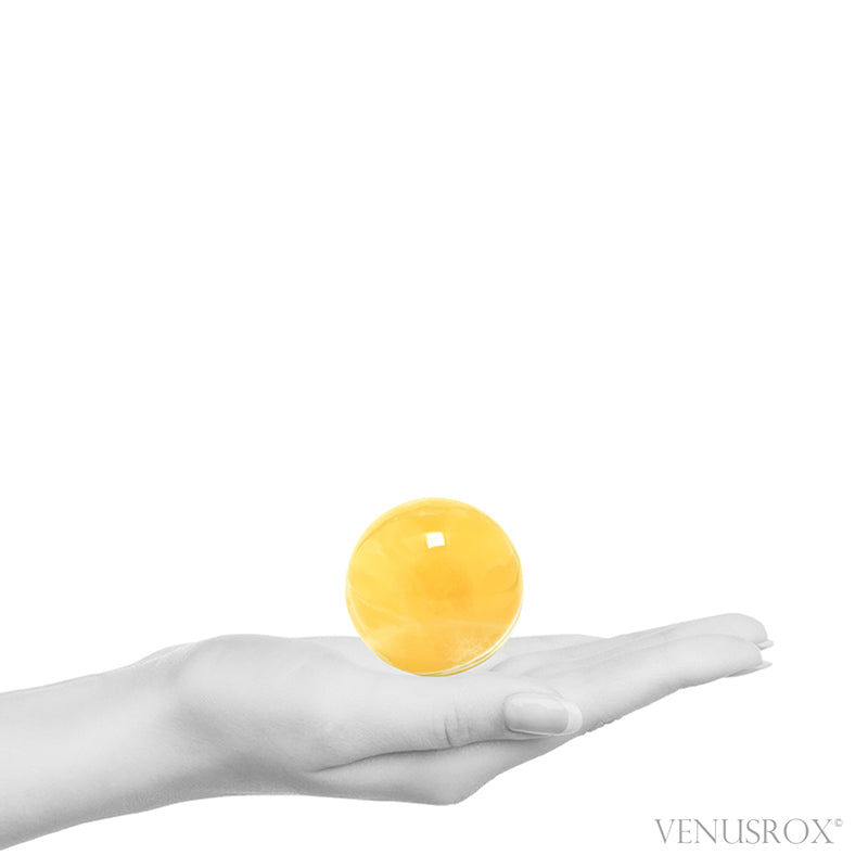 Orange Calcite Sphere from Utah, USA | Venusrox