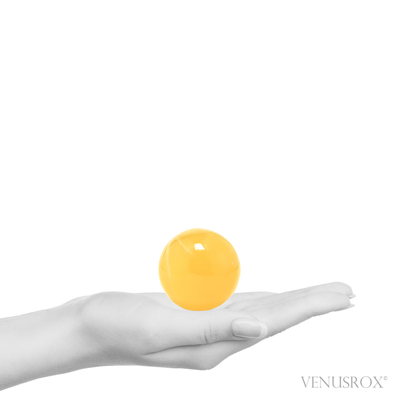 Orange Calcite Sphere from Utah, USA | Venusrox