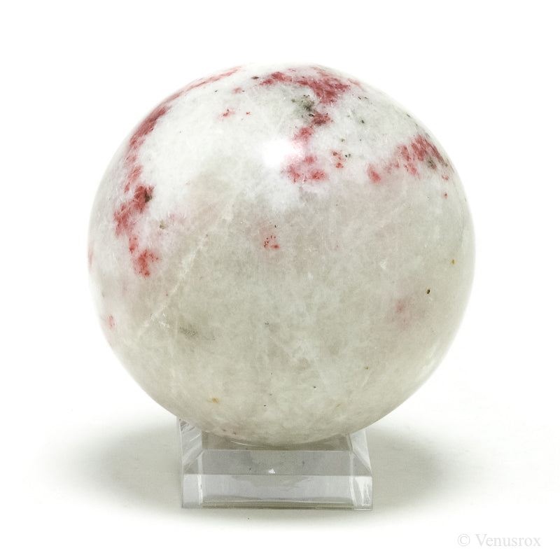 Cinnabite (Cinnabar in Scapolite) Polished Sphere from Peru | Venusrox