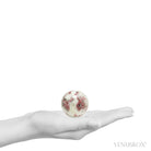 Cinnabite (Cinnabar in Scapolite) Polished Sphere from Peru | Venusrox