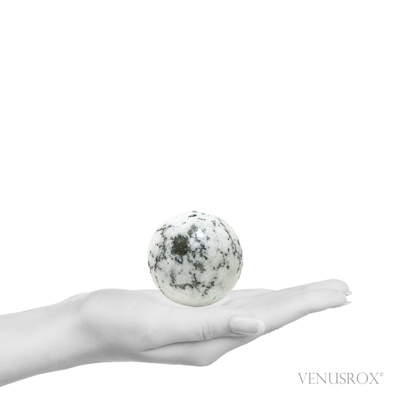 Pyrite in Quartz Polished Sphere from Peru | Venusrox