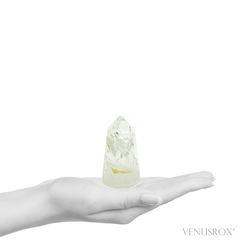 Golden Quartz Polished Point from Brazil | Venusrox