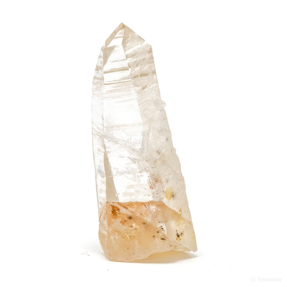 Golden Lemurian Quartz Part Polished/Part Natural Point from Brazil | Venusrox