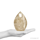 Natural Citrine Polished Flame from Brazil | Venusrox