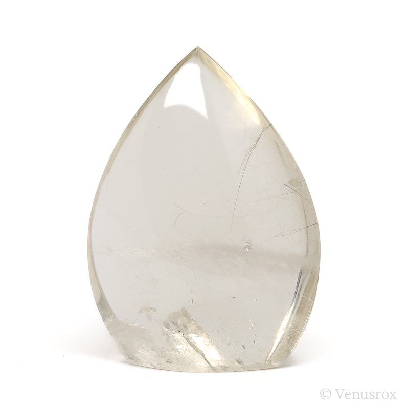 Rutilated Natural Citrine Polished Flame from Brazil | Venusrox