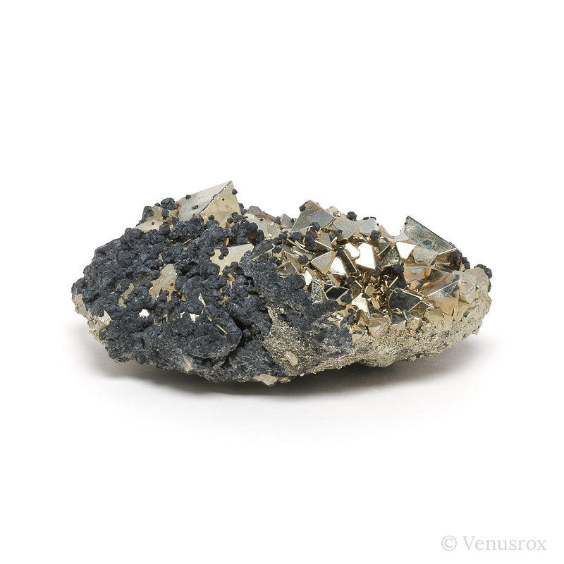 Pyrite with Sphalerite Natural Cluster from the Huanzala Mine, Huallanca District, Dos de Mayo Province, Huánuco Department, Peru | Venusrox