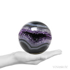 Amethyst with Agate Geode Sphere from Brazil | Venusrox