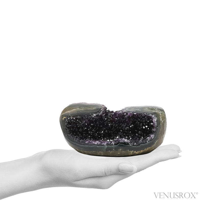 Amethyst with Agate Polished/Natural Cluster from Uruguay | Venusrox