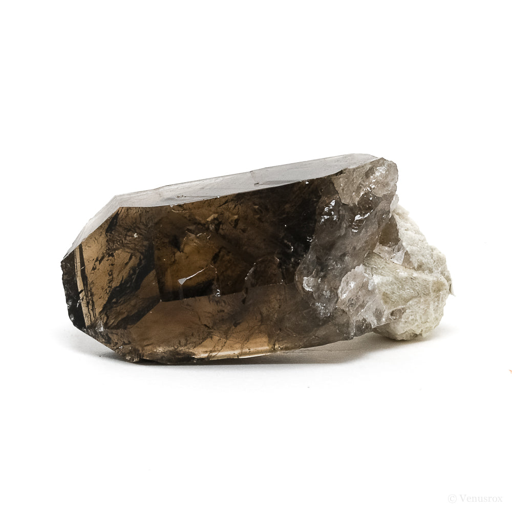 Smoky Quartz with Feldspar Natural Point from Mount Malosa, Zomba District, Malawi | Venusrox