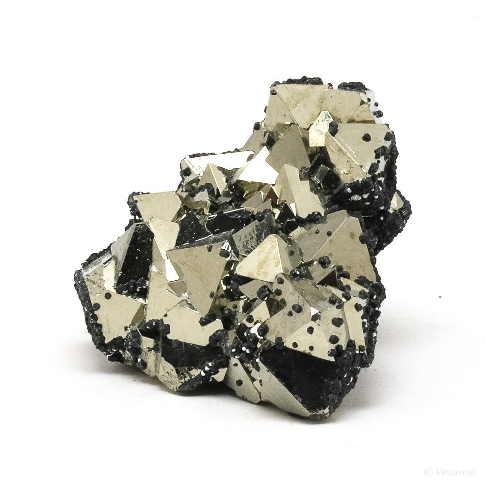 Pyrite with Sphalerite Natural Cluster from the Huanzala Mine, Huallanca District, Dos de Mayo Province, Huánuco Department, Peru | Venusrox