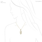 Smoky Quartz with Green Tourmaline Natural Double Terminated Point Pendant from Brazil | Venusrox