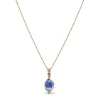 Natural Dumortierite in Quartz Crystal Pendant from the Vaca Morte Mine, Bahia, Brazil | Venusrox