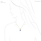 Natural Dumortierite in Quartz Crystal Pendant from the Vaca Morte Mine, Bahia, Brazil | Venusrox