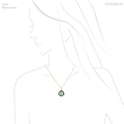 Green & Blue Tourmaline Polished Slice Pendant from Namibia | Venusrox