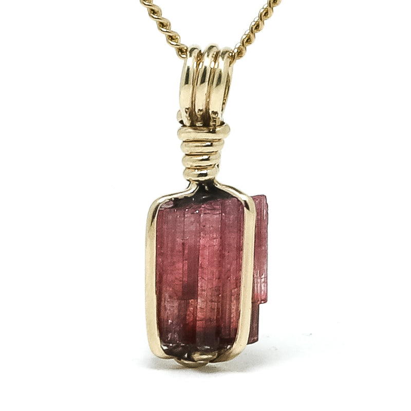 Rubellite (Red Tourmaline) Natural Crystal Pendant from the Cruzeiro Mine, Minas Gerais, Brazil | Venusrox