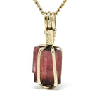 Rubellite (Red Tourmaline) Natural Crystal Pendant from the Cruzeiro Mine, Minas Gerais, Brazil | Venusrox