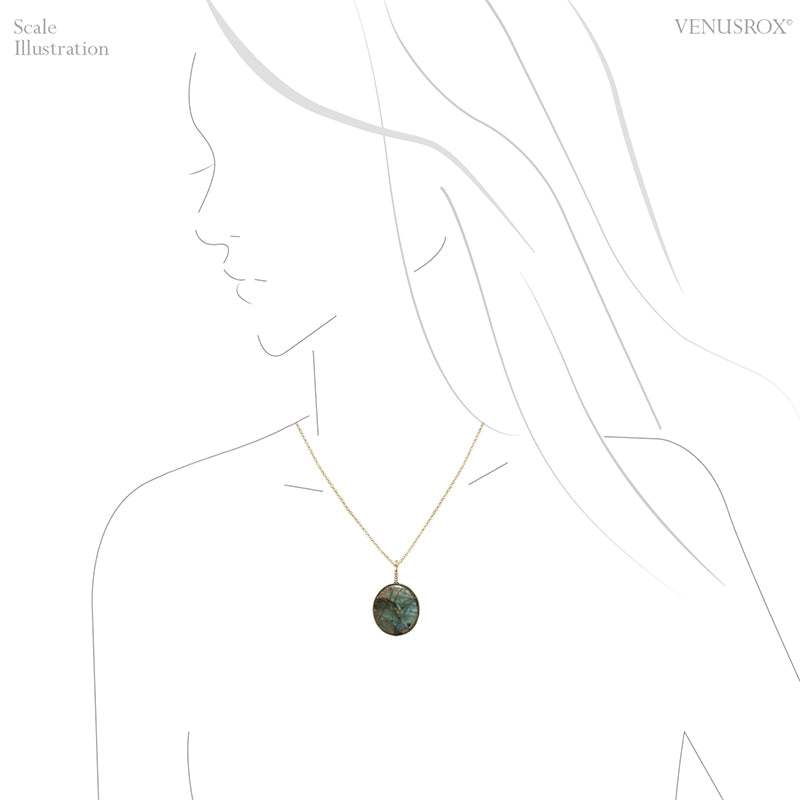 Labradorite Polished Crystal Pendant from Madagascar | Venusrox