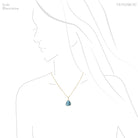 Indicolite (Blue Tourmaline) Polished Slice Pendant from Namibia | Venusrox