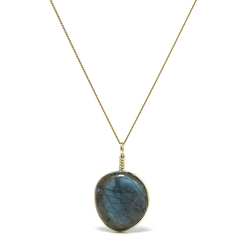Labradorite Polished Crystal Pendant from Madagascar | Venusrox