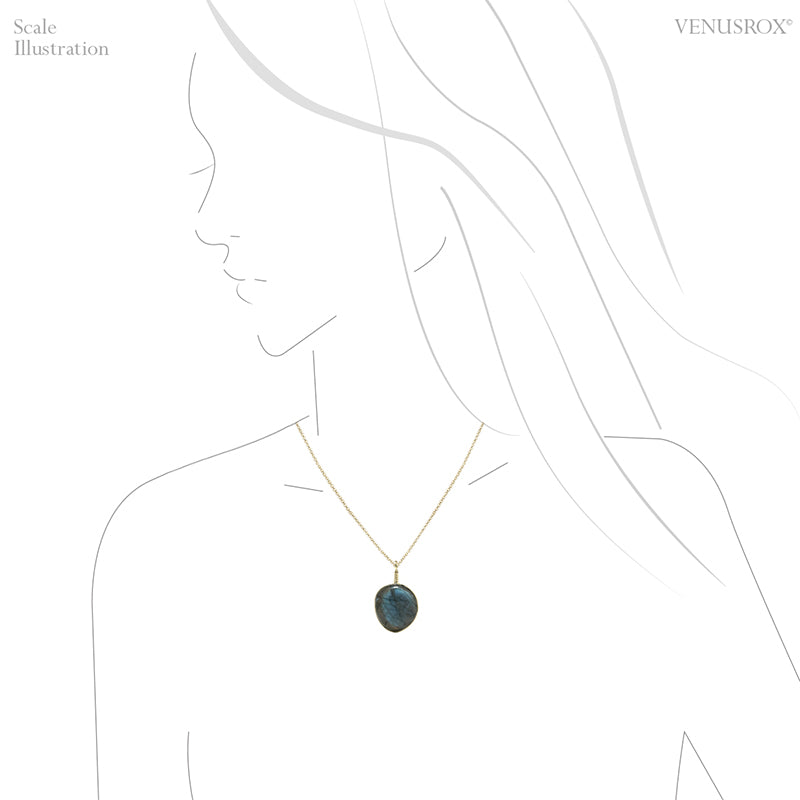 Labradorite Polished Crystal Pendant from Madagascar | Venusrox