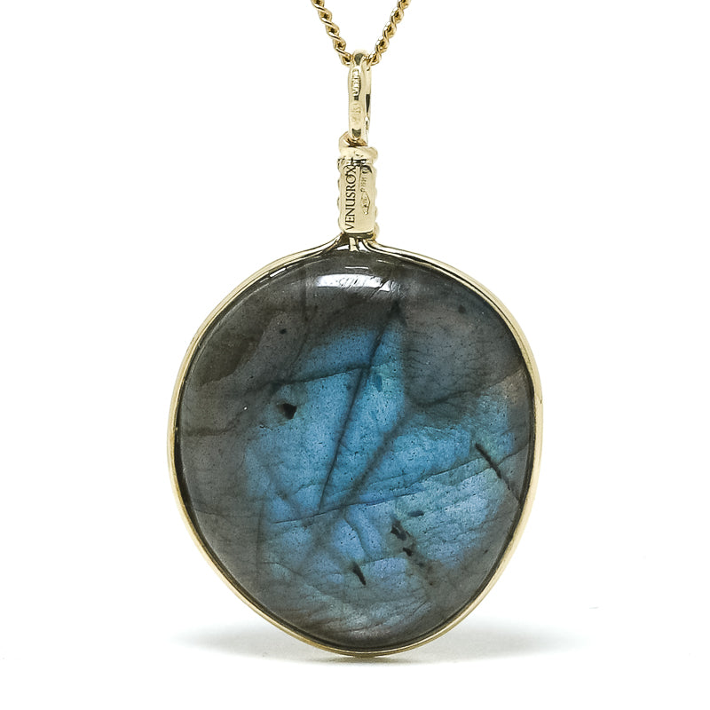Labradorite Polished Crystal Pendant from Madagascar | Venusrox