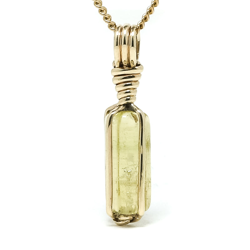 Heliodor Polished Crystal Pendant from Ukraine | Venusrox