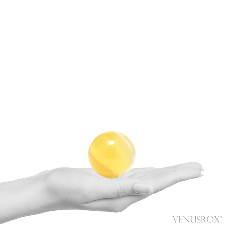 Orange Calcite Sphere from Utah, USA | Venusrox