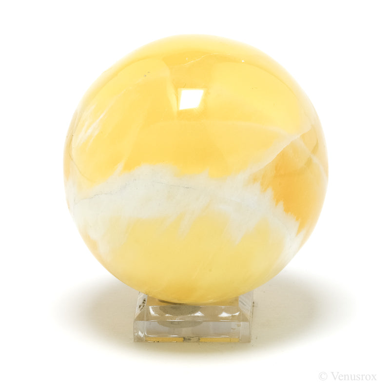 Orange Calcite Sphere from Utah, USA | Venusrox