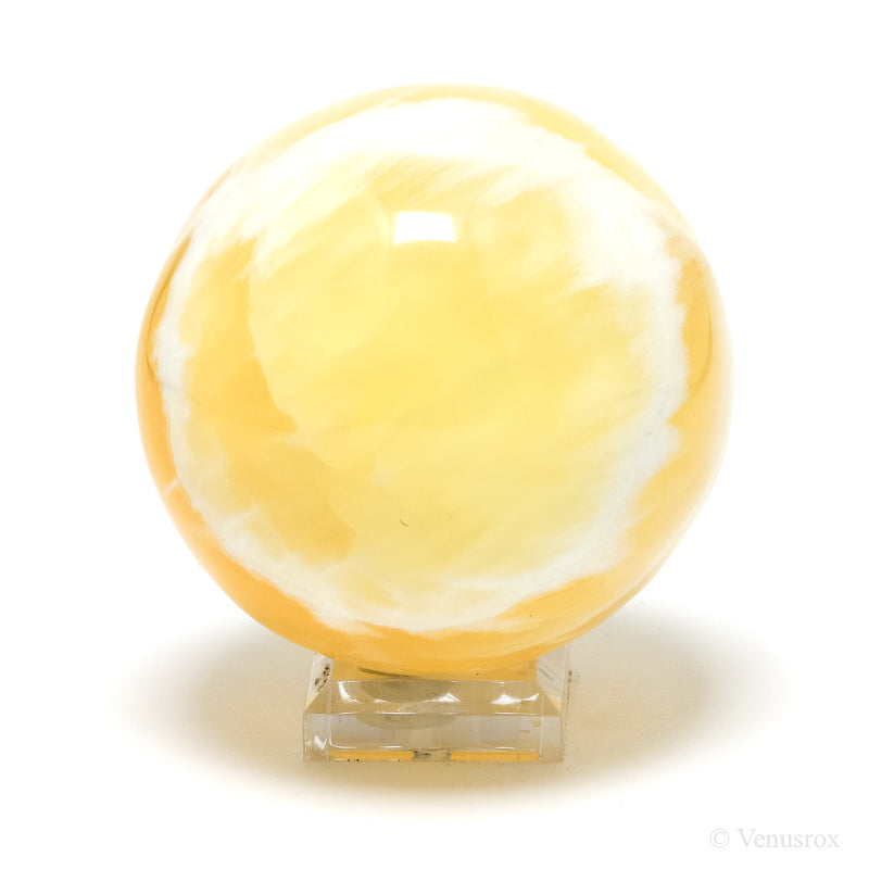 Orange Calcite Sphere from Utah, USA | Venusrox