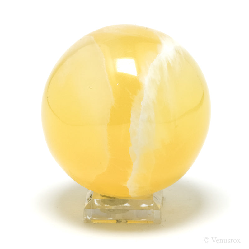 Orange Calcite Sphere from Utah, USA | Venusrox