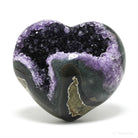 Amethyst with Agate Polished/Natural Heart from Uruguay | Venusrox