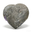 Amethyst with Agate Polished/Natural Heart from Uruguay | Venusrox