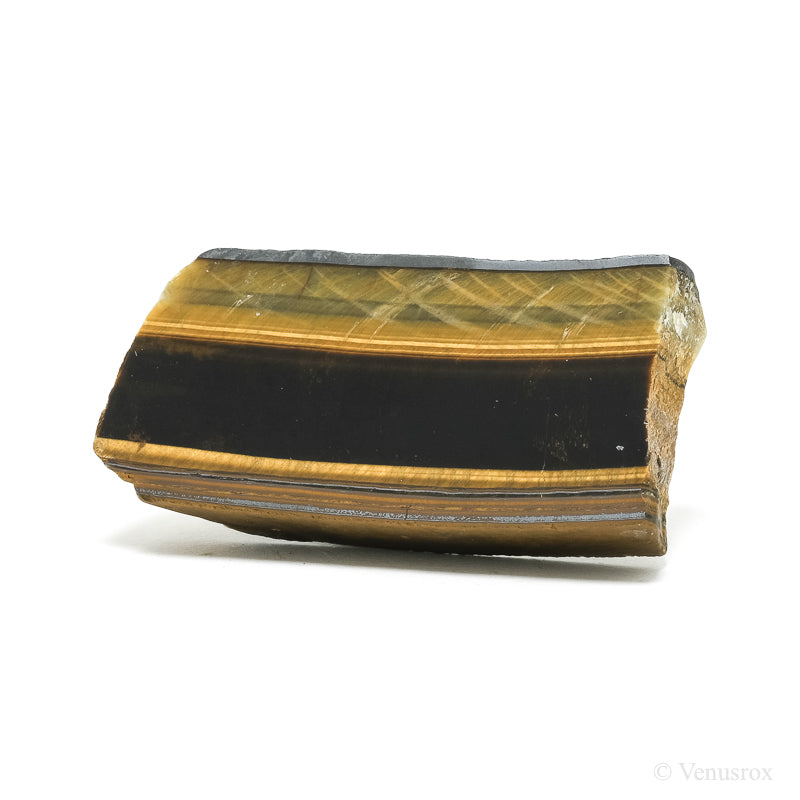 Tigers Eye with Hematite Part Polished/Part Natural Crystal from South Africa | Venusrox