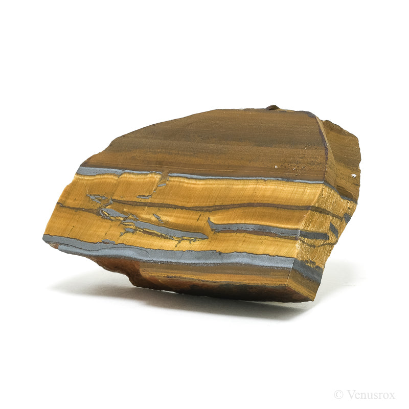 Tigers Eye with Hematite Part Polished/Part Natural Crystal from South Africa | Venusrox