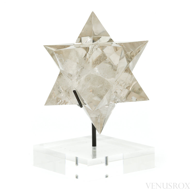 Smoky Quartz Polished Star from Minas Gerais, Brazil, mounted on a bespoke stand | Venusrox