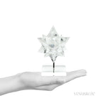 Clear Quartz Polished Star from Minas Gerais, Brazil mounted on a bespoke stand | Venusrox