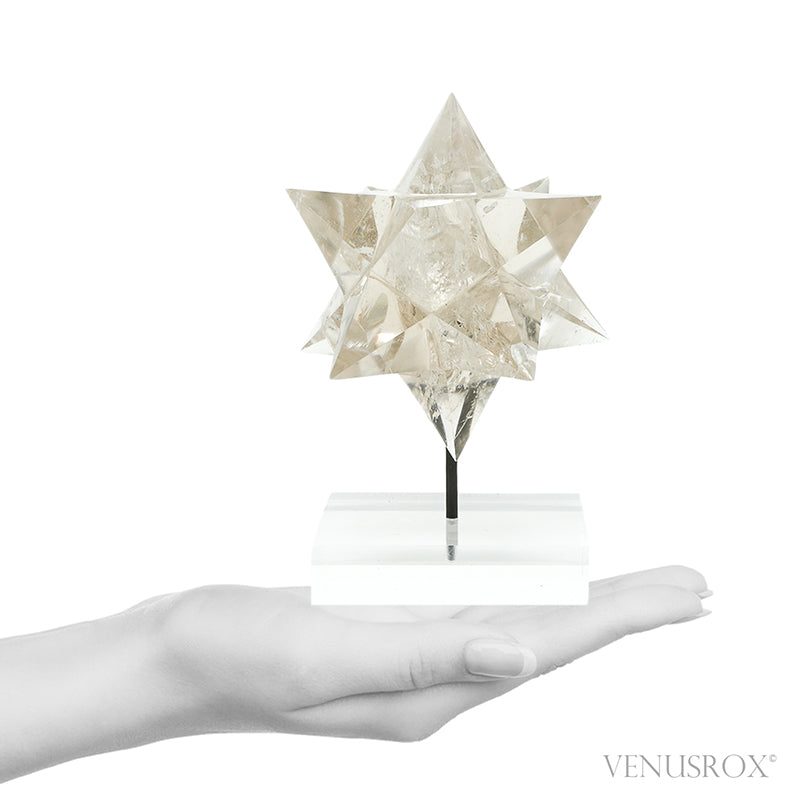 Smoky Quartz Polished Star from Minas Gerais, Brazil, mounted on a bespoke stand | Venusrox