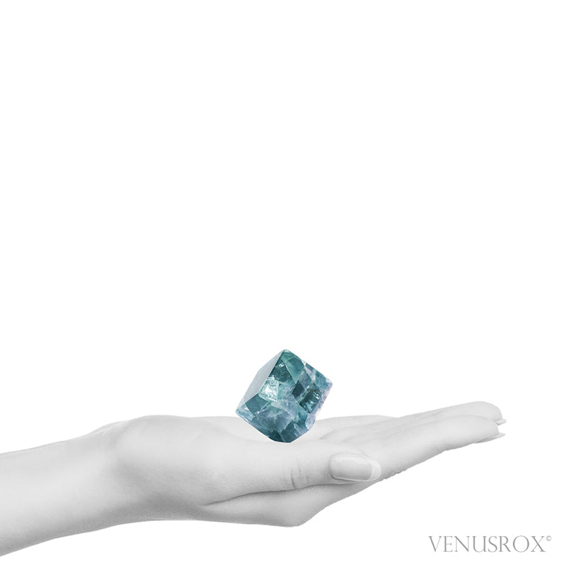 Fluorite Polished Cube from Mexico | Venusrox