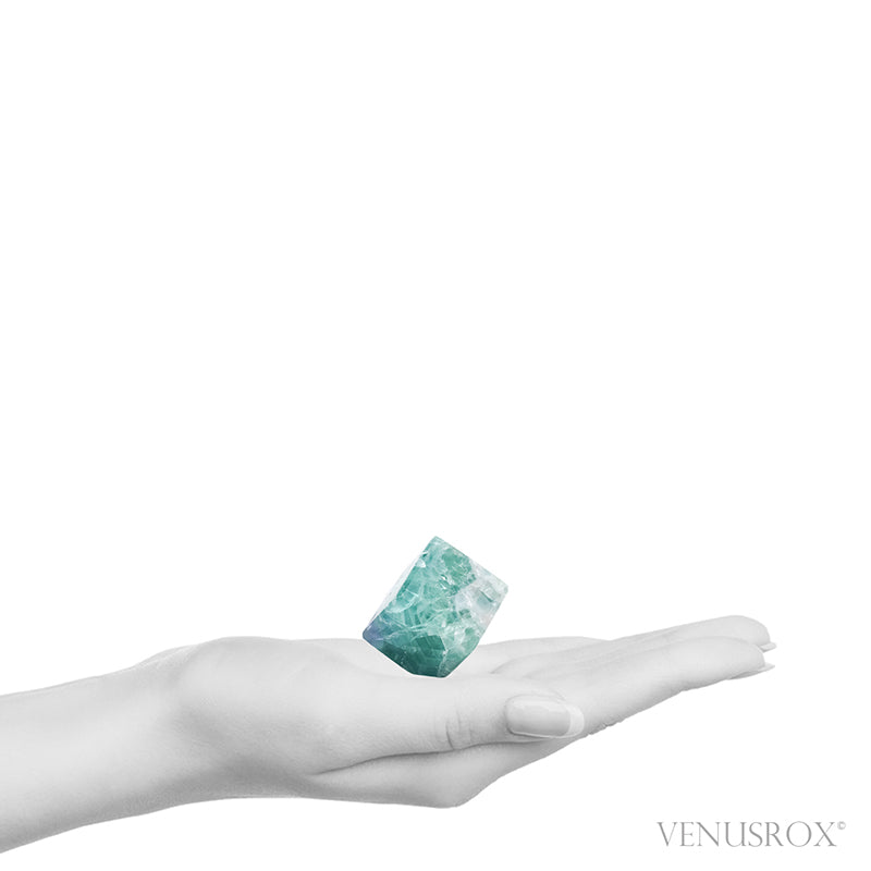 Fluorite Polished Cube from Mexico | Venusrox