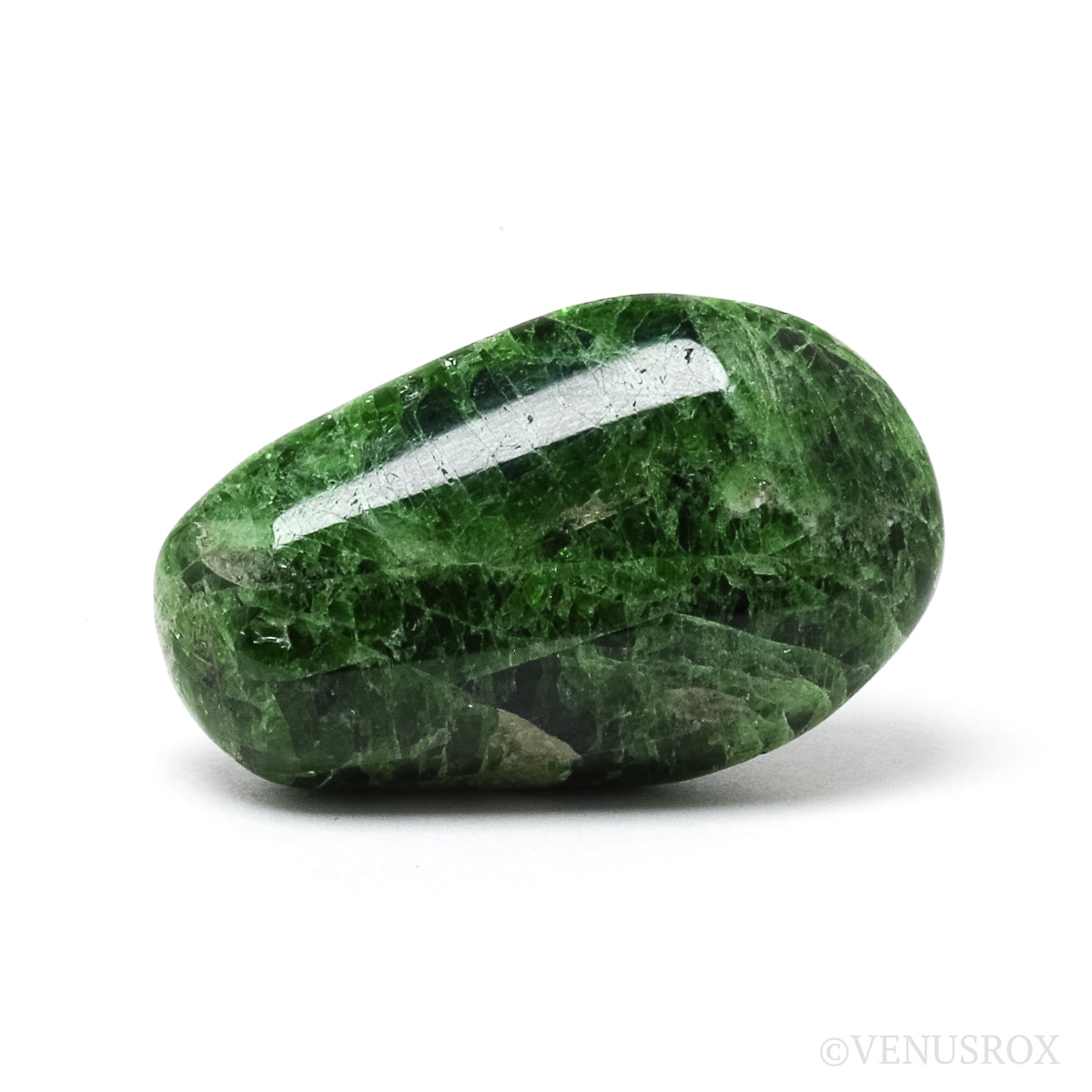 Chrome Diopside Polished Crystal from Sakha, Siberia, Russia | Venusrox