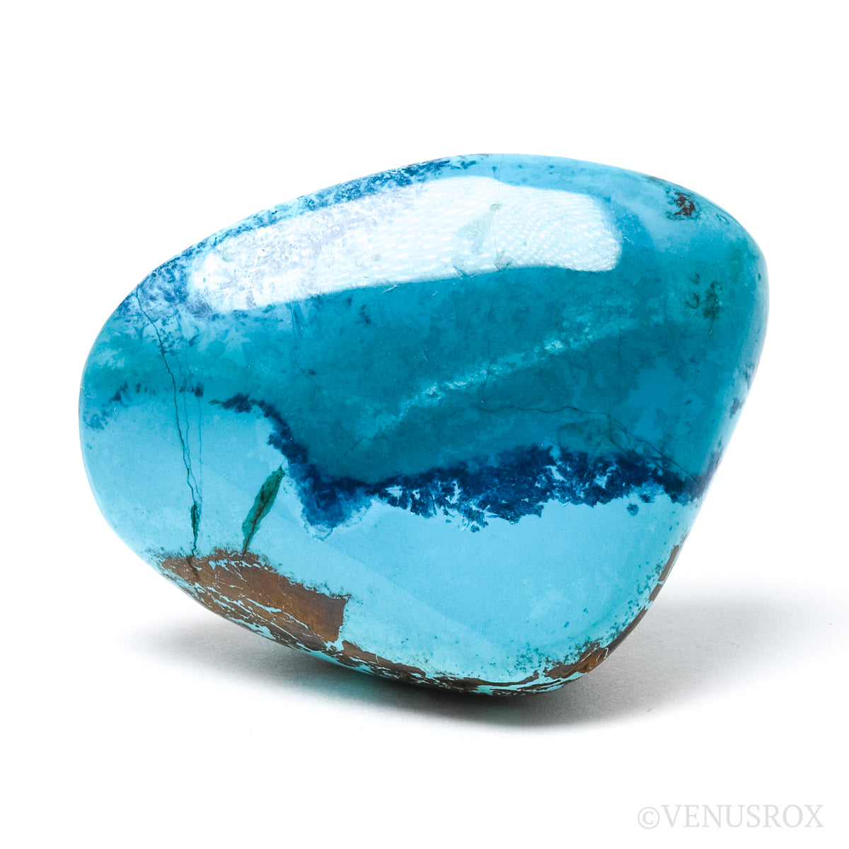 Chrysocolla with Shattuckite & Cuprite Polished Crystal from Namibia | Venusrox