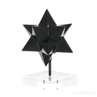 Black Obsidian Polished Star from Brazil mounted on a bespoke stand | Venusrox