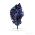 Fluorite Part Polished/Part Natural Slice from Mexico, mounted on a bespoke stand | Venusrox